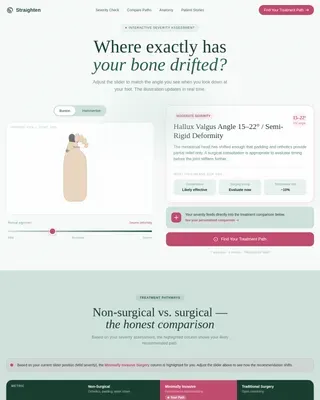 Specialist Foot Care Landing Page Template