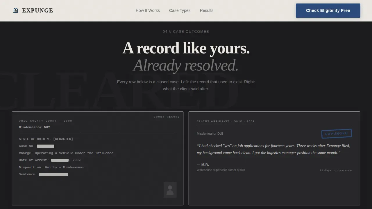 Criminal Justice Lawyer Landing Page Template