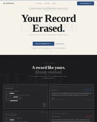Criminal Justice Lawyer Landing Page Template
