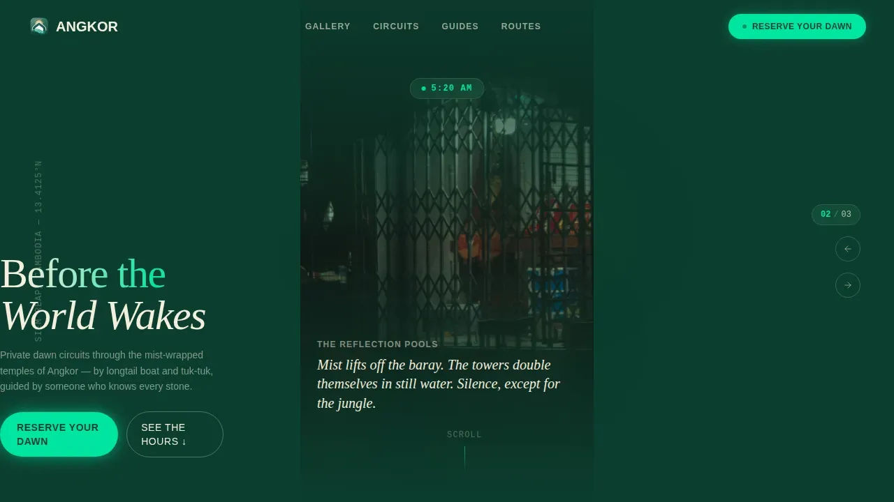 Guided Ancient Pilgrimage Landing Page Template