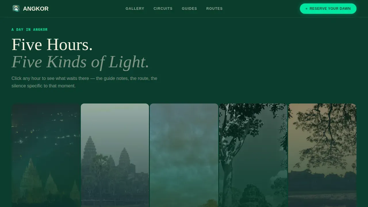 Guided Ancient Pilgrimage Landing Page Template