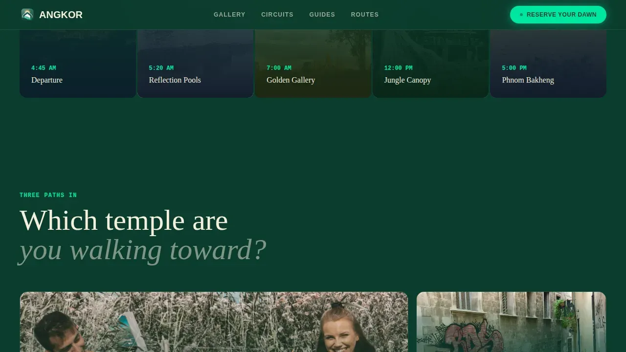 Guided Ancient Pilgrimage Landing Page Template