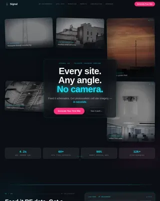 AI Carrier Infrastructure Landing Page Template