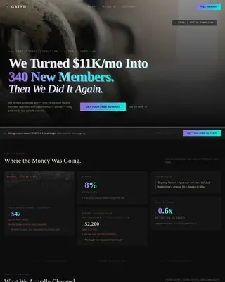 Fitness PPC Agency Landing Page Template