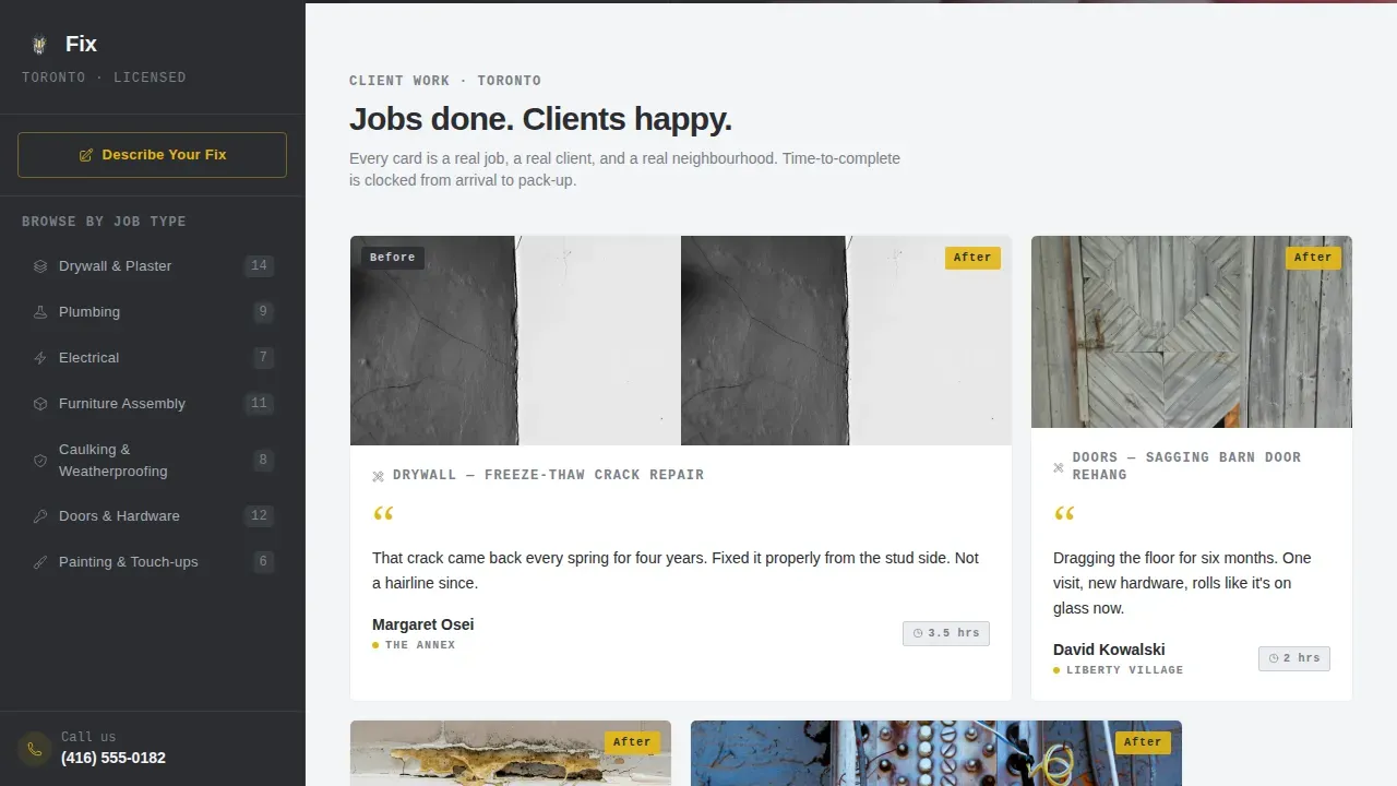 Precision Handyman Services | Free Website Template | Rocket