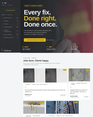 Precision Handyman Services | Free Website Template | Rocket