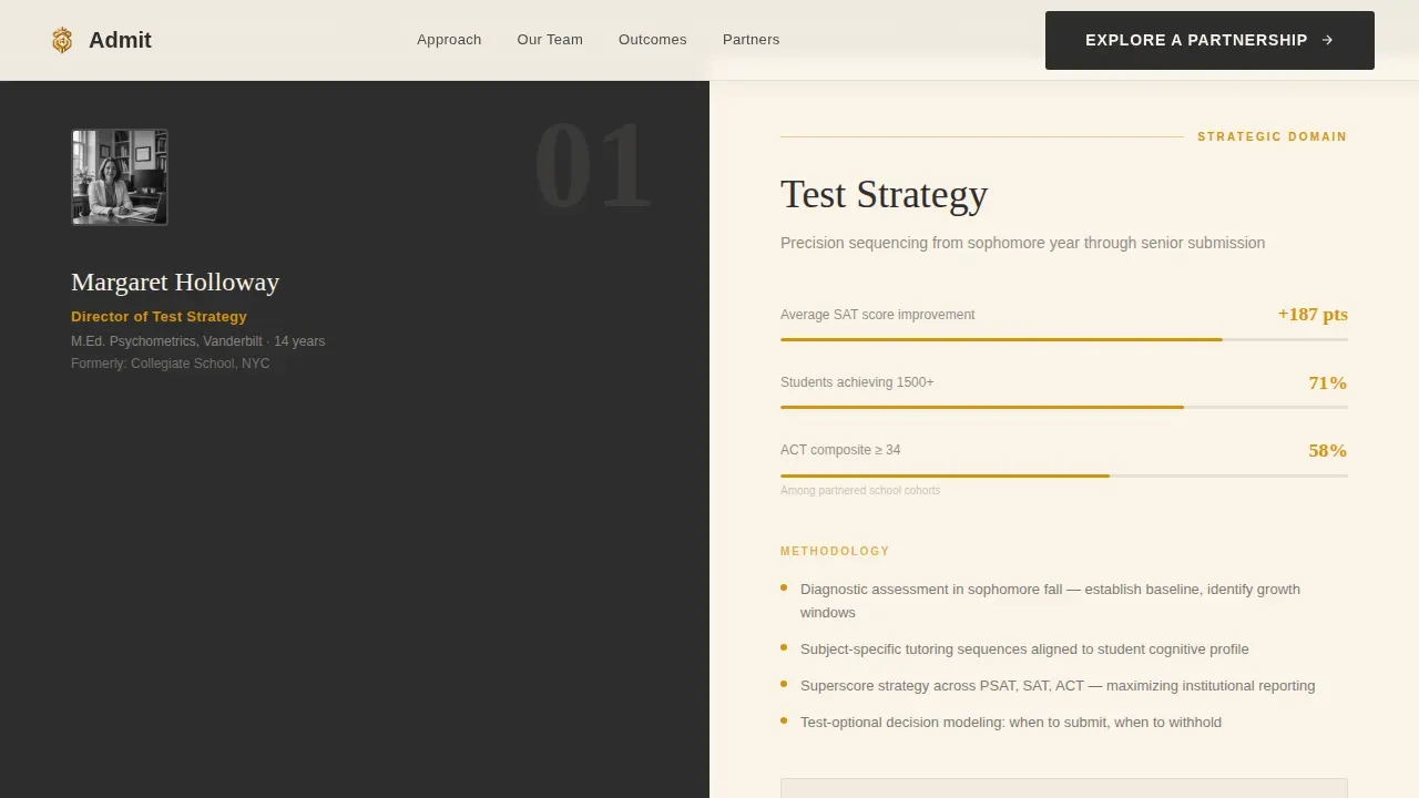 College Planning Consultancy Landing Page Template