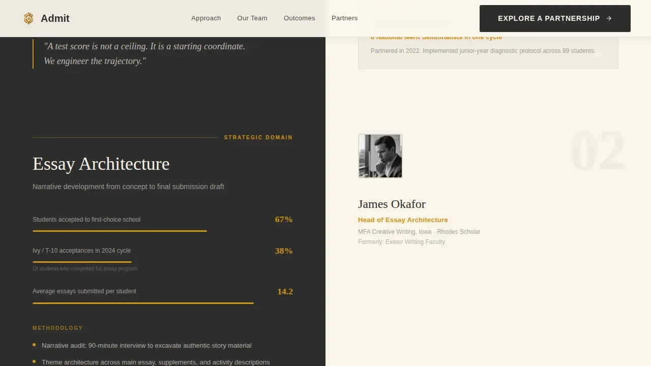 College Planning Consultancy Landing Page Template