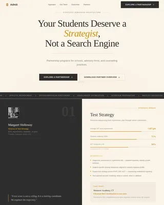 College Planning Consultancy Landing Page Template