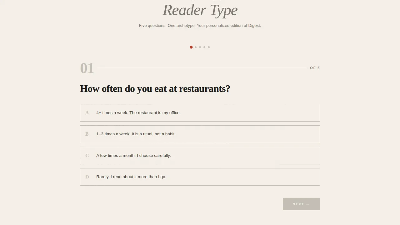 Breaking Restaurant News Blog Landing Page Template