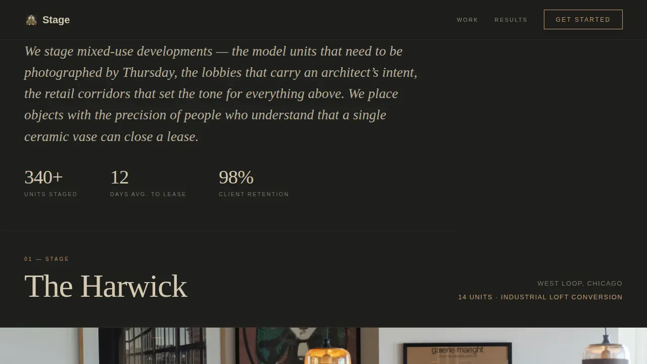 Immersive Mixed-Use Development Staging Landing Page