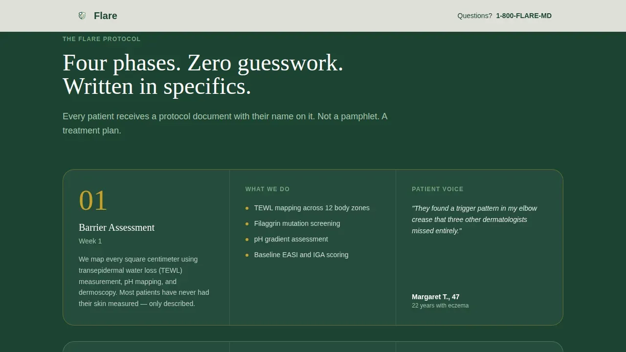 Eczema Clinic Landing Page Template | Dermatology