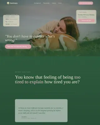 Wellness Modalities Appointment Booking Website Template