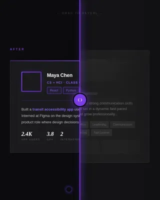 Professional Networking Bio Builder Landing Page Template