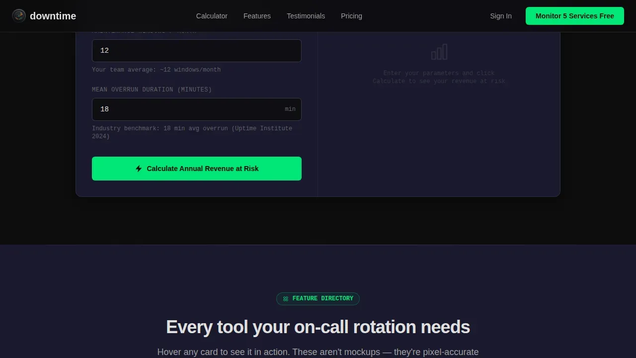 Mission Control Infrastructure Monitoring Landing Page Template
