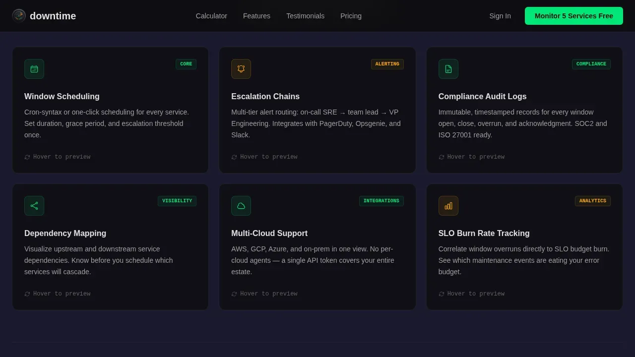 Mission Control Infrastructure Monitoring Landing Page Template