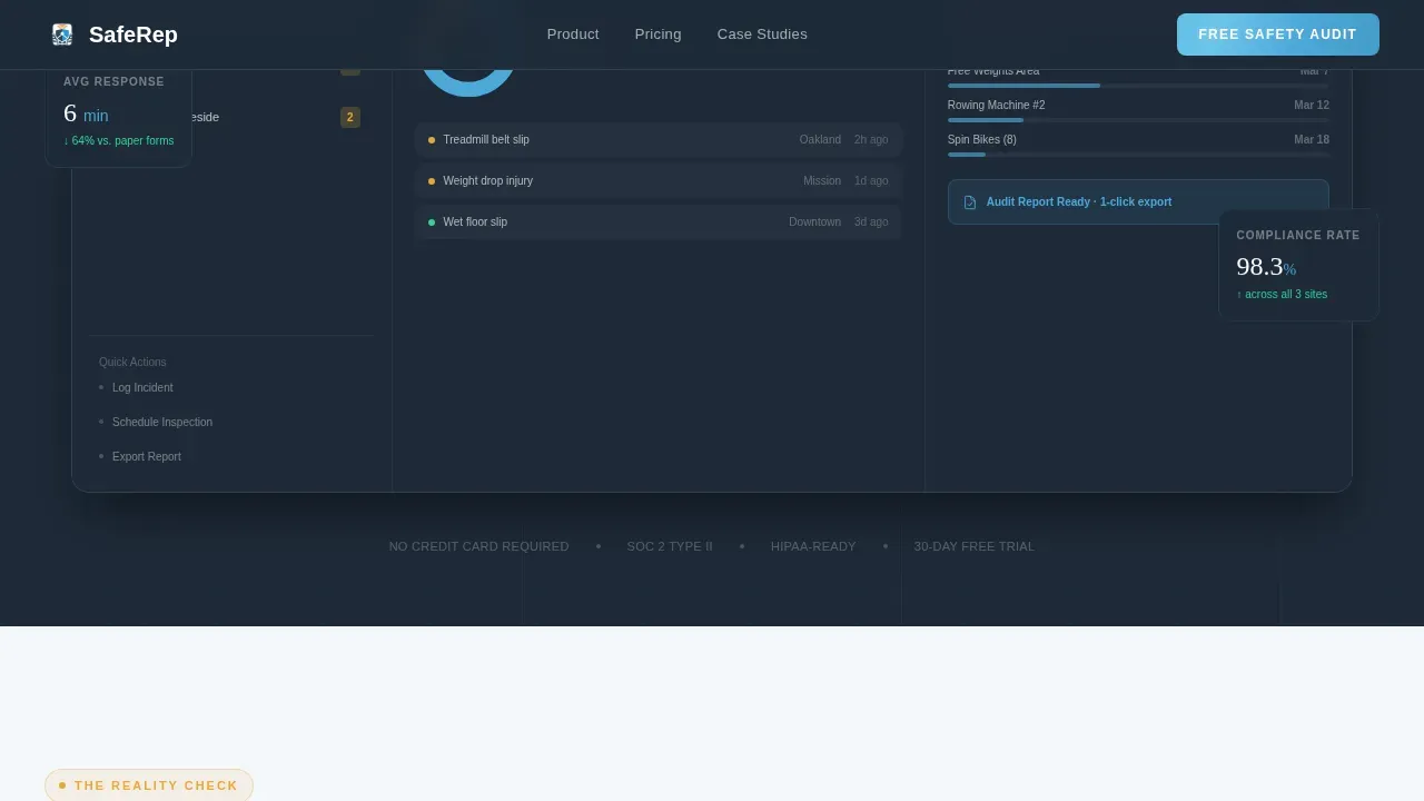 Fitness & Gym Software Professional Website Template