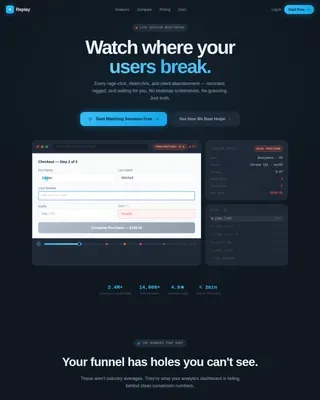 Advanced Data & Analytics Comparison Website Template