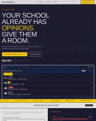 Education K-12 Digital Presence Cost Calculator Website Template