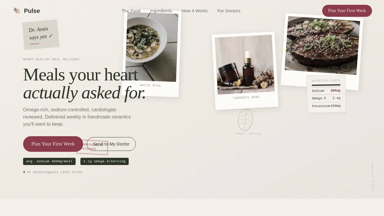 Nutritious Meal Delivery | Free Website Template | Rocket