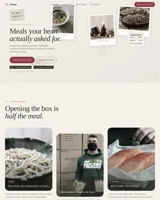 Nutritious Meal Delivery | Free Website Template | Rocket
