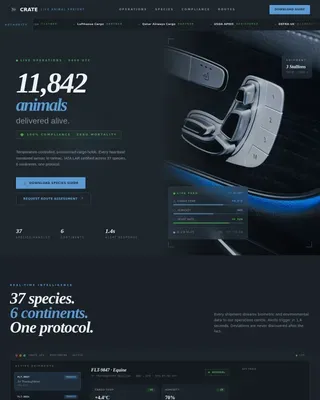 Expert Animal Logistics | Free Website Template | Rocket