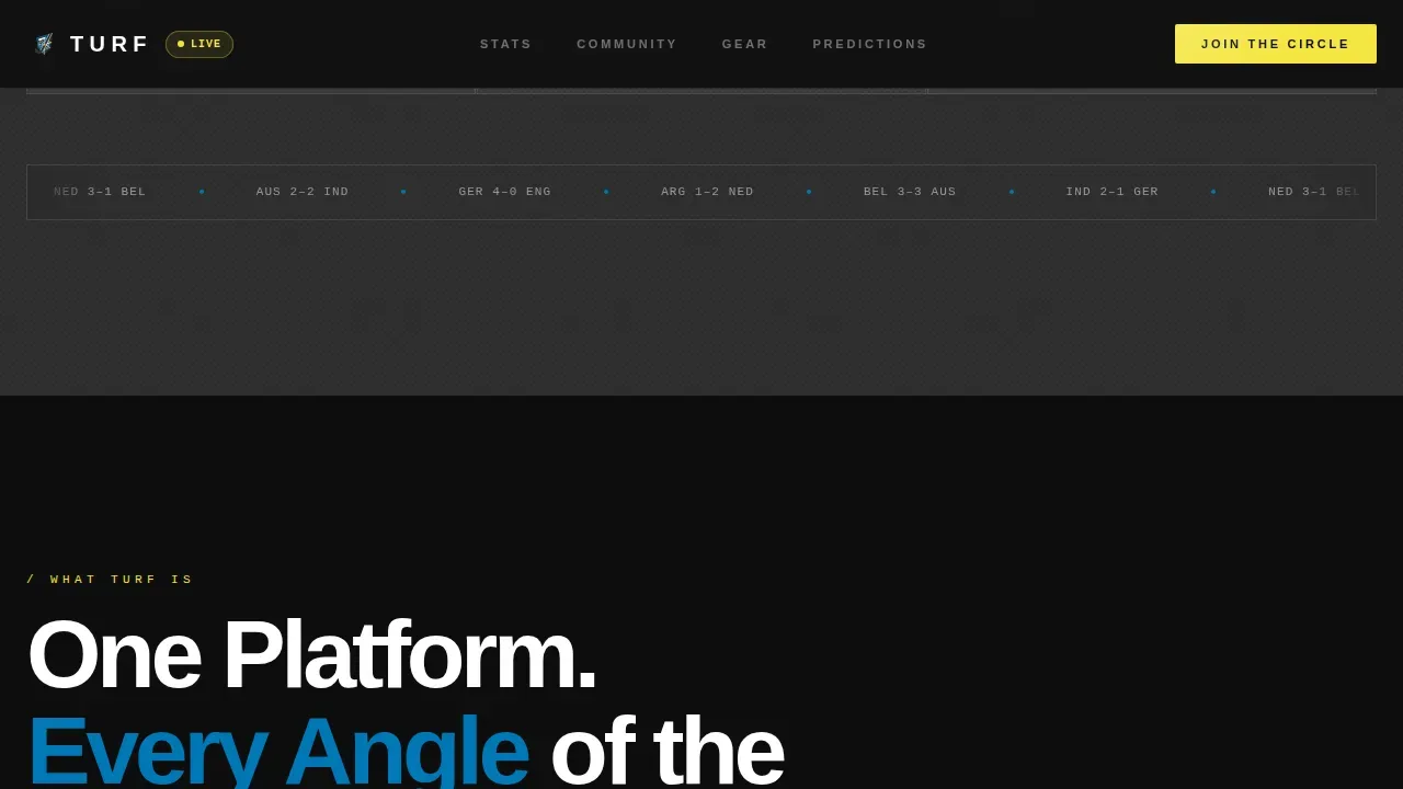Dynamic Field Hockey Landing Page Template
