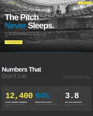 Dynamic Field Hockey Landing Page Template