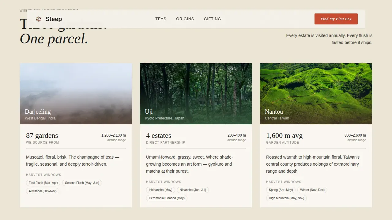 Subscription Box Services Professional Website Template