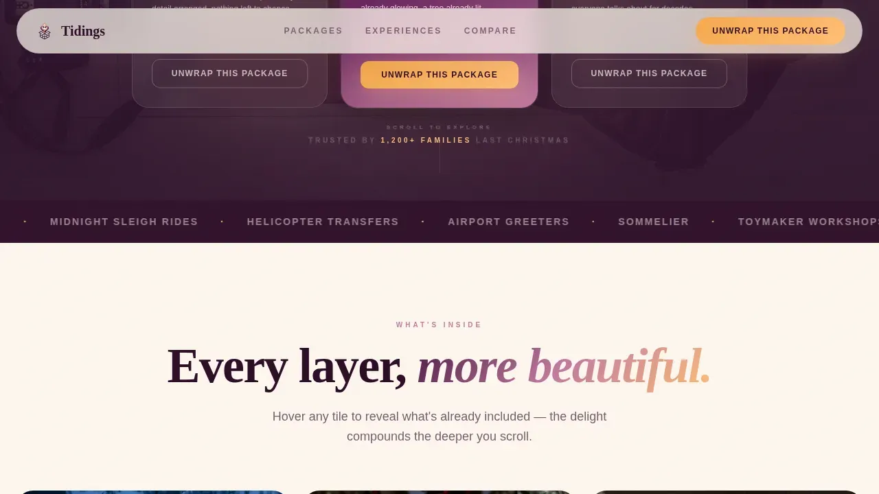 Luxury Holiday Travel Landing Page Template