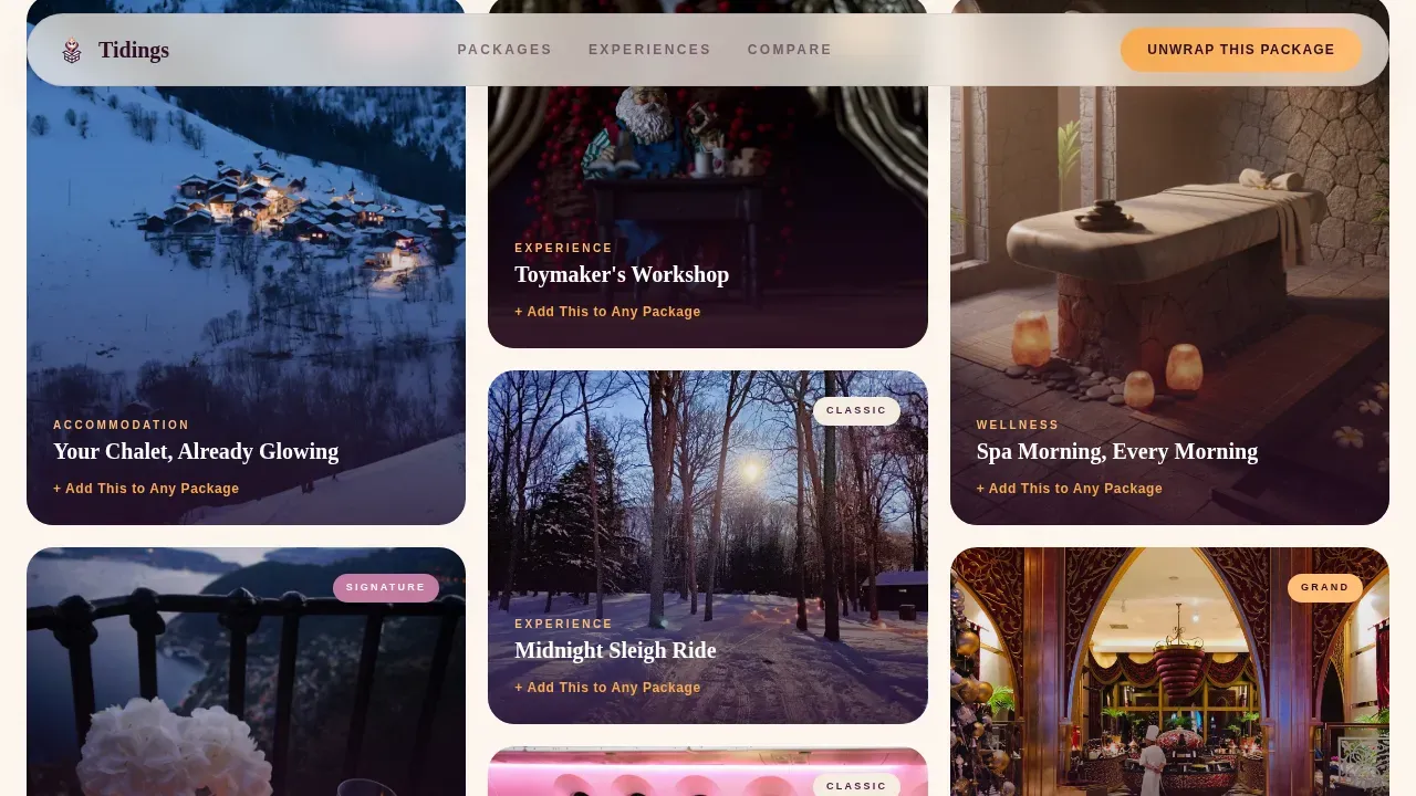 Luxury Holiday Travel Landing Page Template