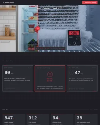 Express Appliance Repair Landing Page Template