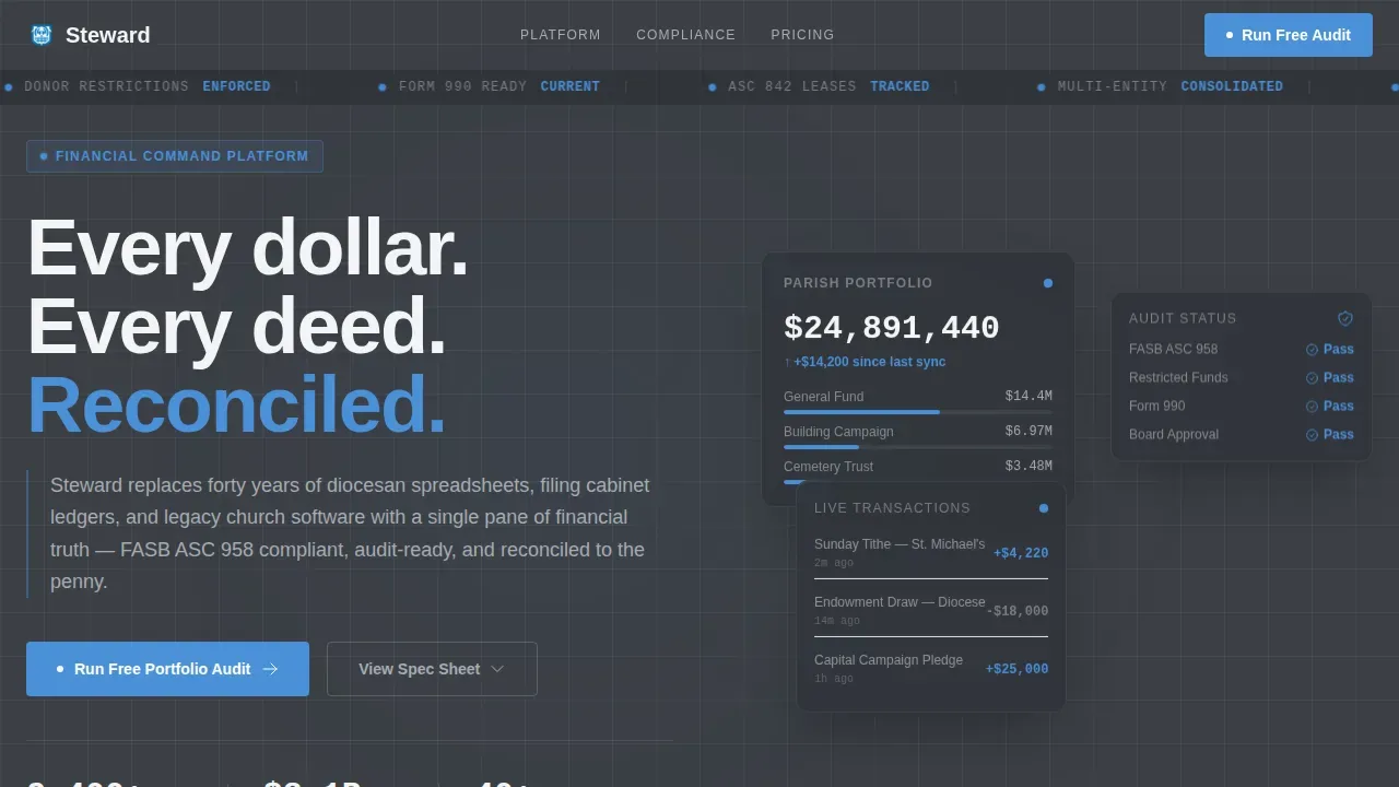 Church & Religious Software Professional Website Template