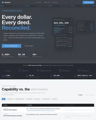 Church & Religious Software Professional Website Template