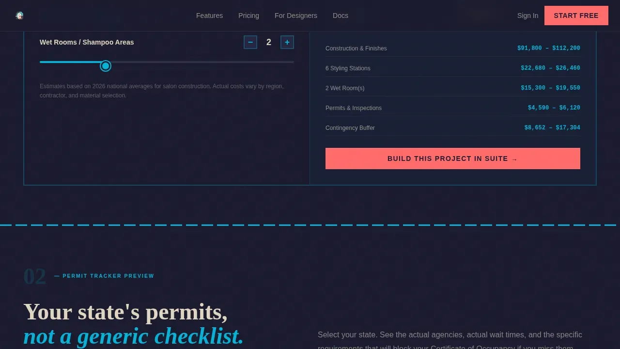 Bold Salon Operations Landing Page Template