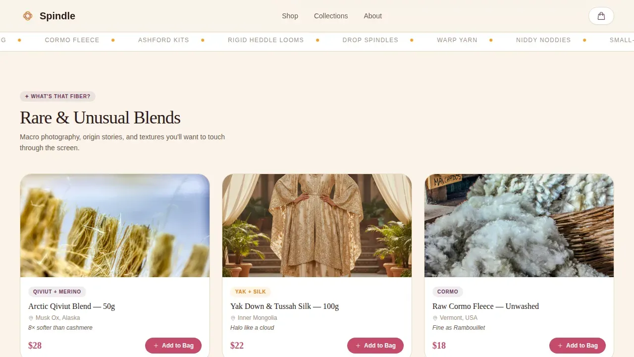 Hobby & Passion Supplies Professional Website Template