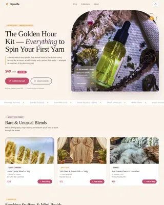 Hobby & Passion Supplies Professional Website Template