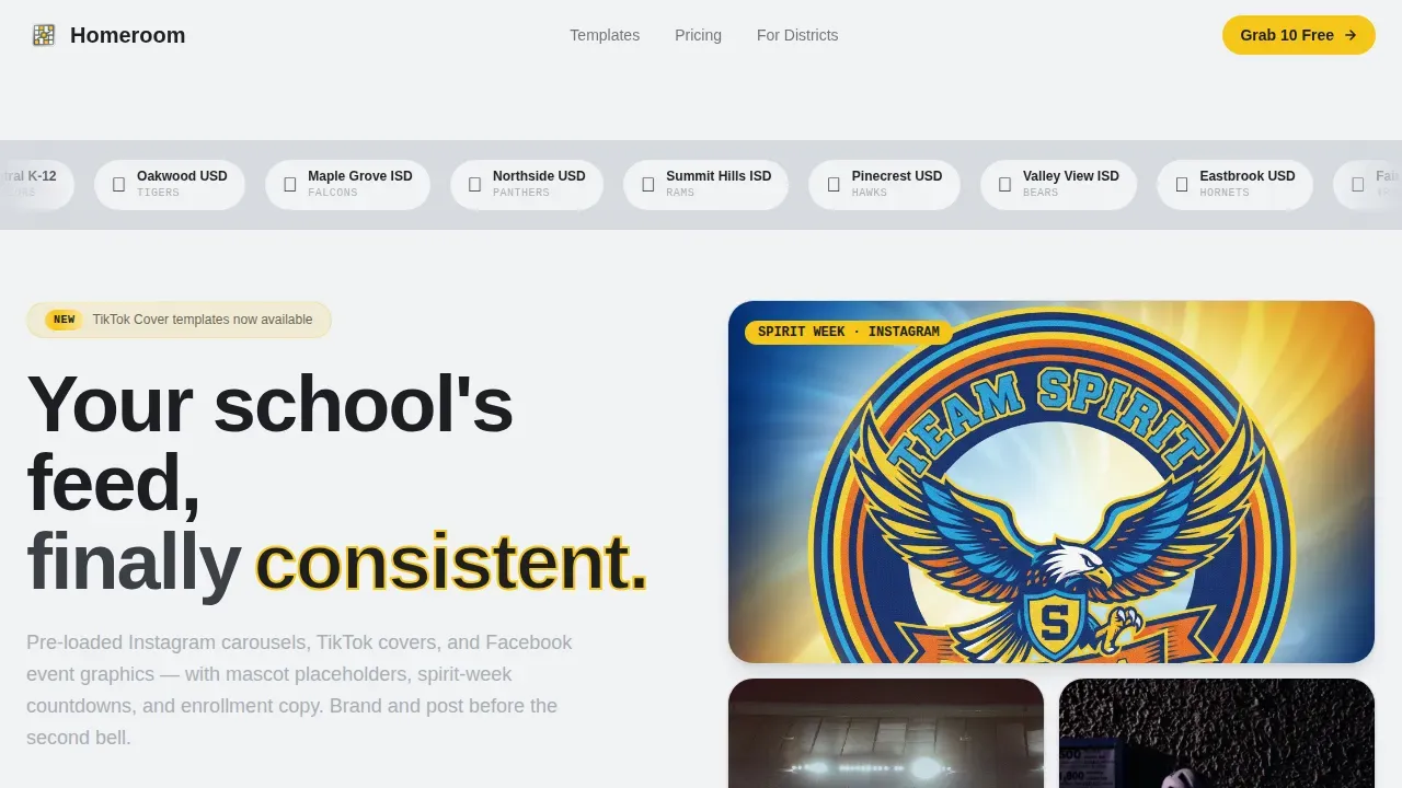Viral Education Marketing Landing Page Template