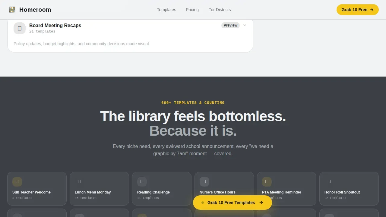 Viral Education Marketing Landing Page Template