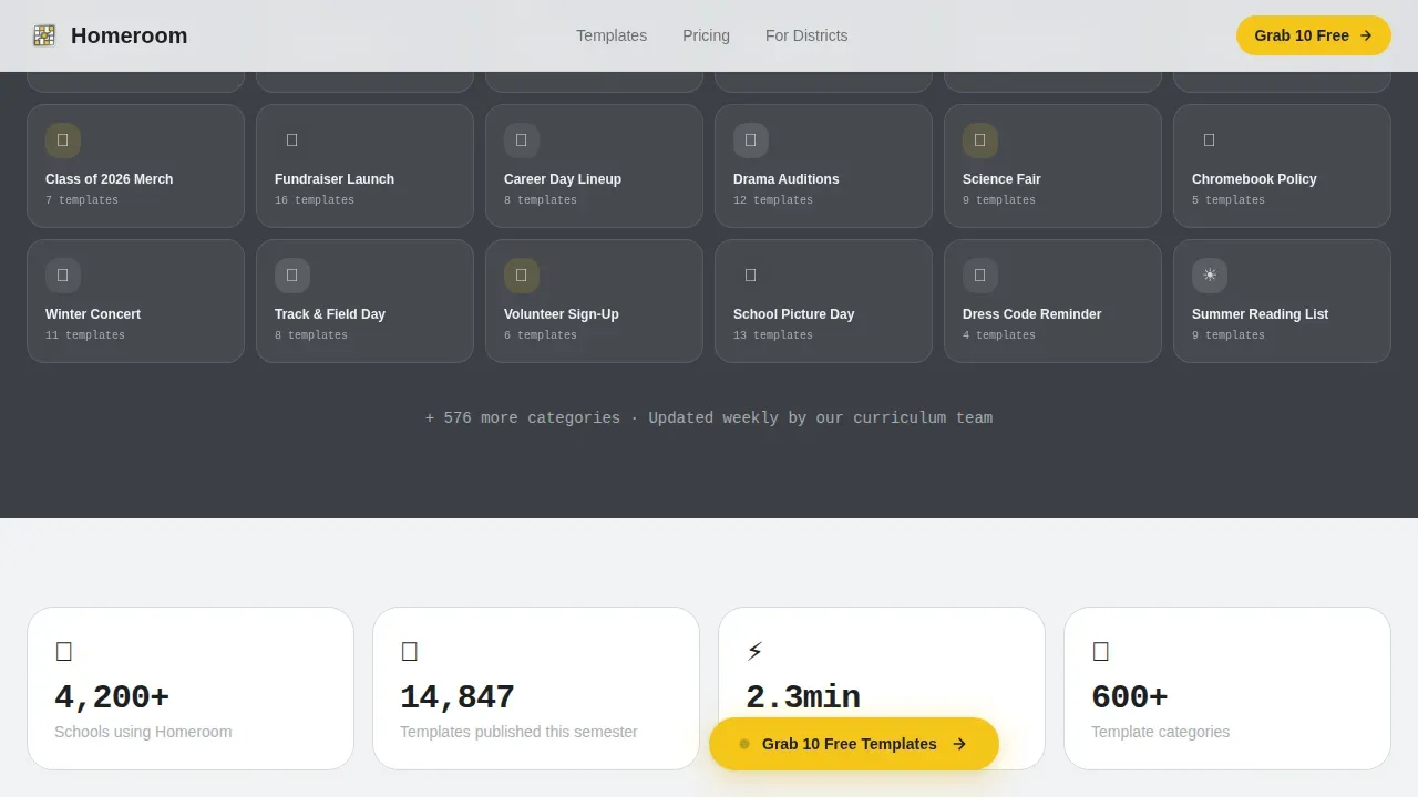 Viral Education Marketing Landing Page Template