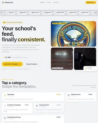 Viral Education Marketing Landing Page Template