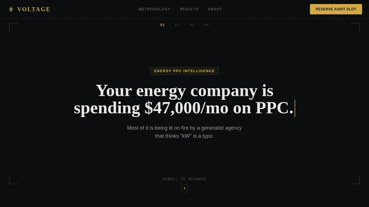 Energy PPC Agency Landing Page Template