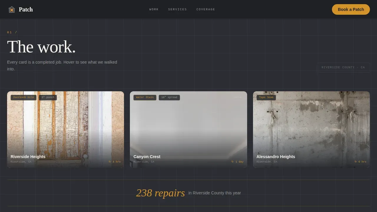 Professional Drywall Finishing Landing Page Template