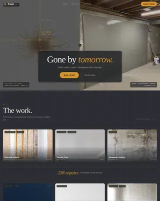 Professional Drywall Finishing Landing Page Template