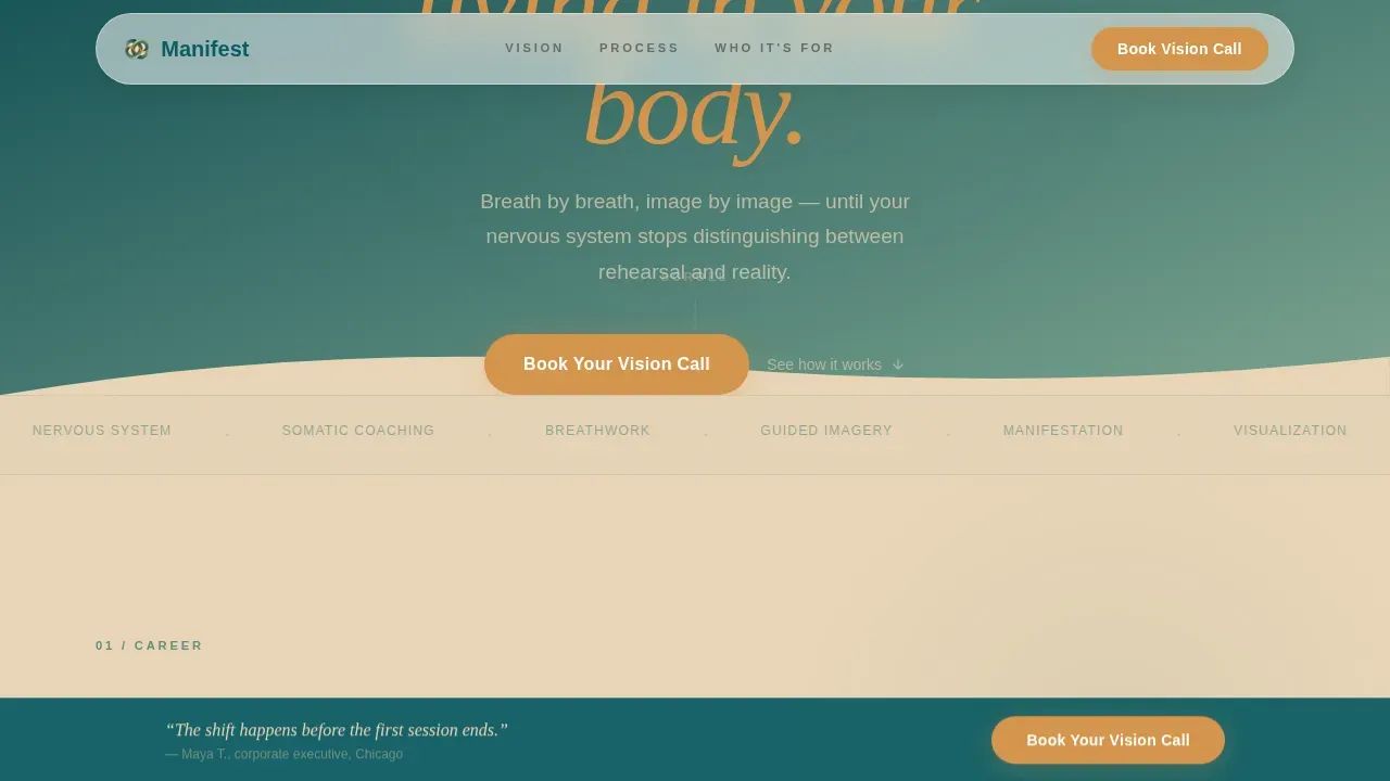 Specialized Wellness Programs Booking Website Template