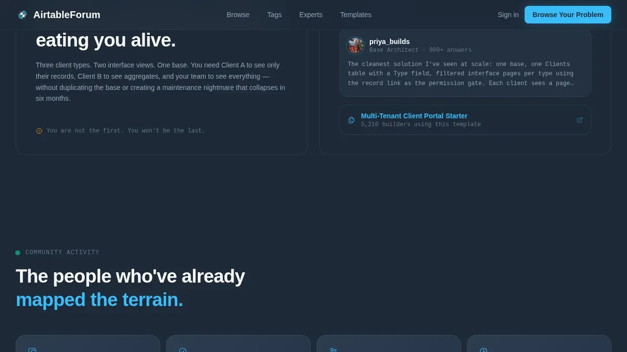 No-Code Platform Documentation Specialist Reviews Website Template
