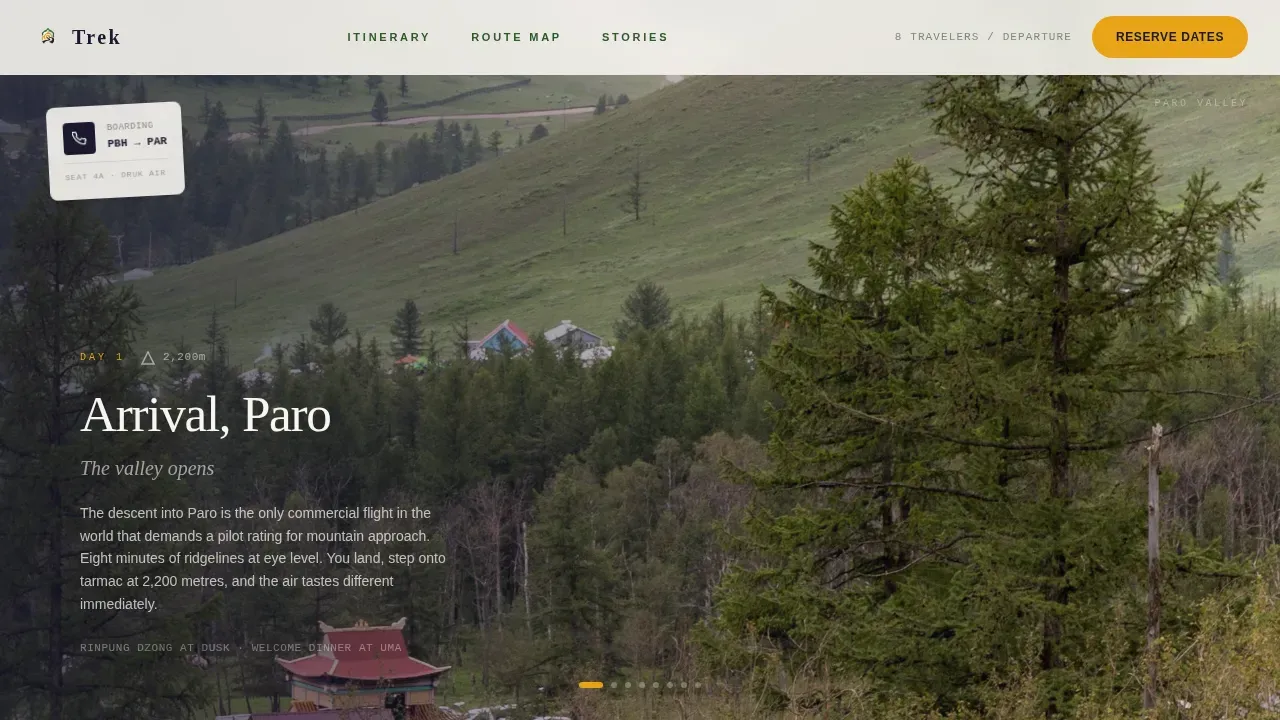 Exclusive Mountain Expedition Landing Page Template
