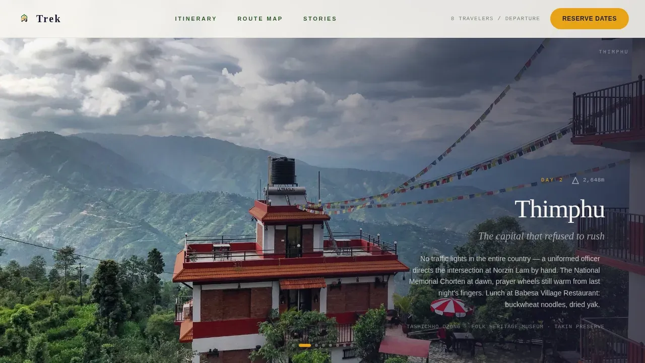 Exclusive Mountain Expedition Landing Page Template