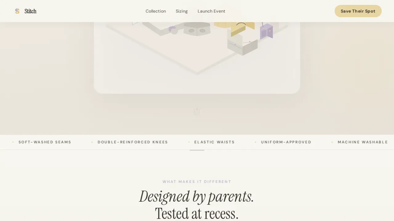 Trusted Children Fashion Landing Page Template