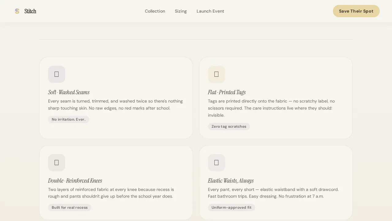 Trusted Children Fashion Landing Page Template